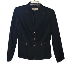 Tahari Blue Blazer Professional Suit Jacket